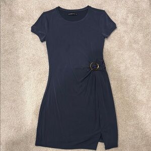 Abercrombie & Fitch Blue Slit Sheath Dress